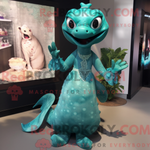 Postava maskota Teal Hydra...