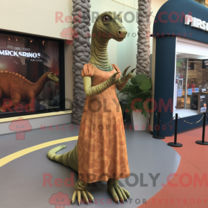Rust Brachiosaurus mascotte...