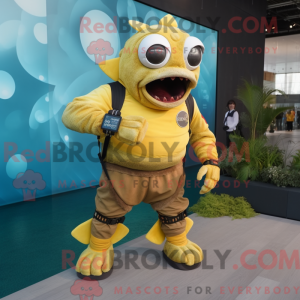 Costume mascotte de Piranha...