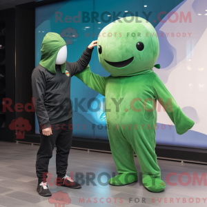 Forest Green Narwhal mascot...