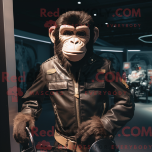 Cream Chimpanzee mascot...