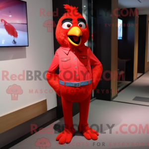 Postava maskota Red Canary...