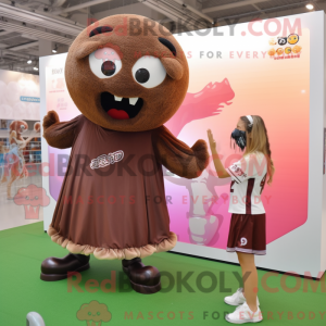 Brown Soccer Goal mascot...