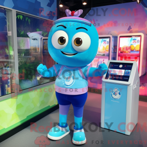 Blue Candy Box maskot...