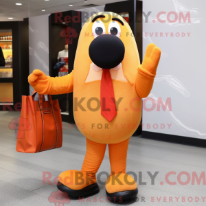 Orange Hot Dog maskot...