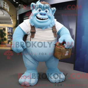 Sky Blue Ogre maskot...