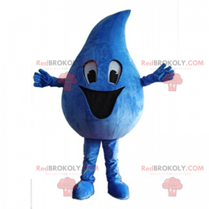 Gelukkig waterdruppel mascotte - Redbrokoly.com