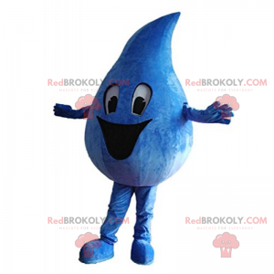 Gelukkig waterdruppel mascotte - Redbrokoly.com