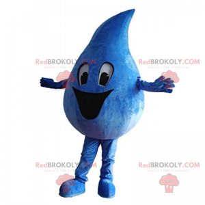 Happy water drop mascot - Redbrokoly.com