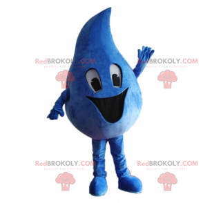 Happy water drop mascot - Redbrokoly.com