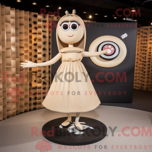 Postava maskota Beige Plate...