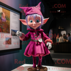 Máscara de Elfo Magenta com...