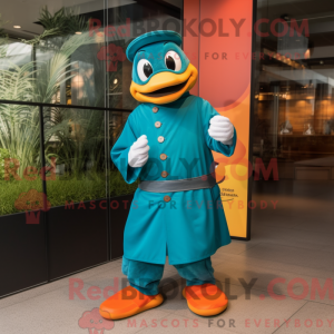 Teal Mandarin Maskottchen...