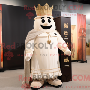Creme King-maskotdraktfigur...