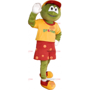 Grodmaskot med röda shorts - Redbrokoly.com