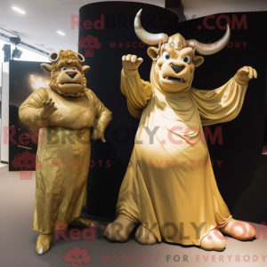 Guld Minotaur maskot...