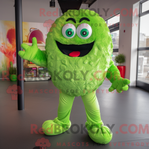 Postava maskota Lime Green...