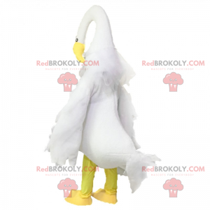 Mascota de garza blanca - Redbrokoly.com