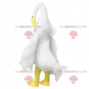 Hvid hejre maskot - Redbrokoly.com