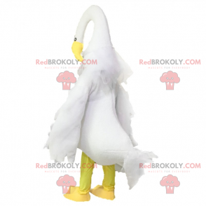 White heron mascot - Redbrokoly.com