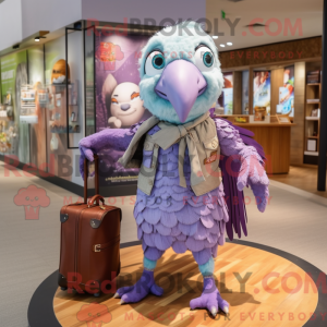 Lavendel papegøje maskot...