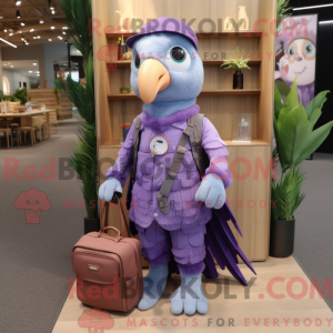 Lavendel papegøje maskot...