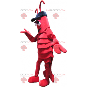 Lobster mascot with cap - Redbrokoly.com