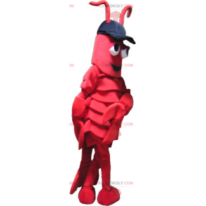Hummermaskot med keps - Redbrokoly.com