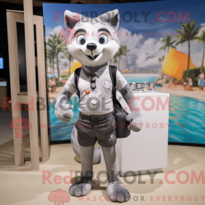 Silver Fox-mascottekostuum...