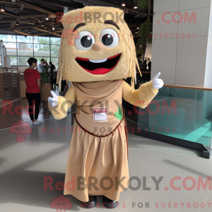 Tan Pad Thai mascot costume...