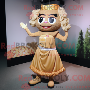 Tan Pad Thai mascot costume...