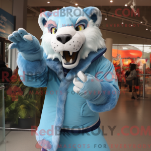 Himmelblå Smilodon máscara...