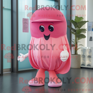 Mascotte de méduse rose...