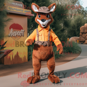 Rust Kengaroo maskot drakt...