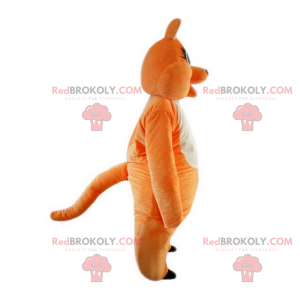 Mascote canguru laranja - Redbrokoly.com