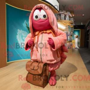 Pink Eremit Krabbe maskot...