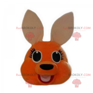 Orange kangaroo mascot - Redbrokoly.com