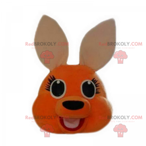 Oranje kangoeroe mascotte - Redbrokoly.com
