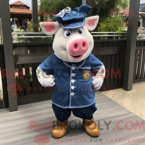 Postava maskota Navy Pig...