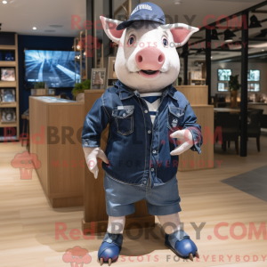 Disfraz de mascota Navy Pig...