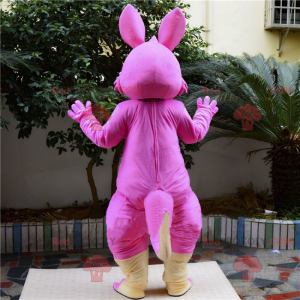 Mascote canguru rosa - Redbrokoly.com