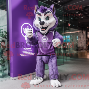 Lilla Say Wolf maskot...