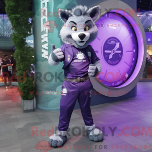 Costume de mascotte Purple...