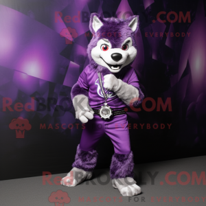 Postava maskota Purple Say...