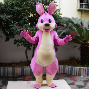 Pink kænguru maskot - Redbrokoly.com