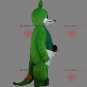 Green kangaroo mascot - Redbrokoly.com