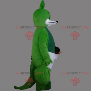 Grön känguru maskot - Redbrokoly.com