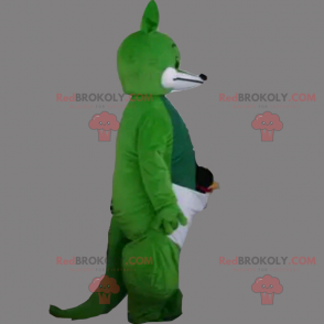 Mascotte de kangourou vert - Redbrokoly.com