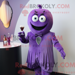 Costume de mascotte Purple...