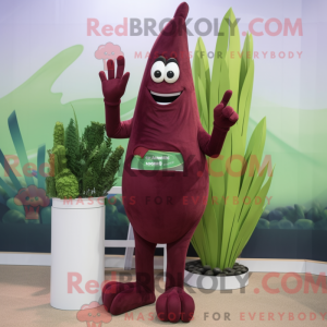 Maroon Asparges maskot...